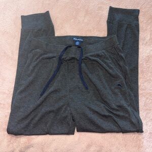 Tommy Bahama Dark Gray Joggers with Blue Drawstring
